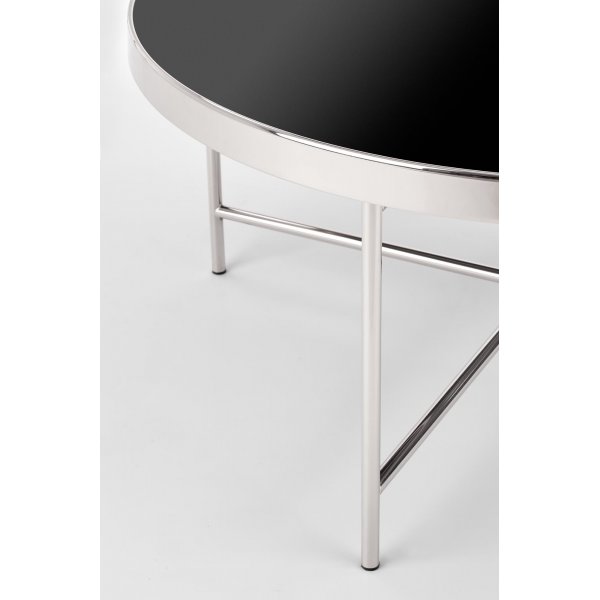 Gunhild salongbord Ø82 cm - Sort/krom Gunhild salongbord Ø82 cm - Sort/krom