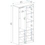 Newra garderobeskap - Valntt/hvit