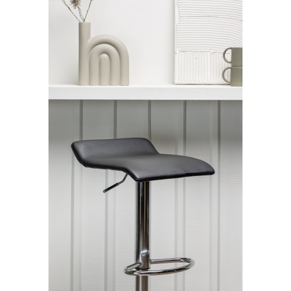 Jonna barstol - Sort/sølv Jonna barstol - Sort/sølv