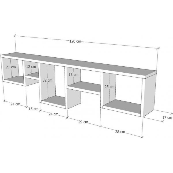 Amanos vegghylle - Gul Amanos vegghylle - Gul