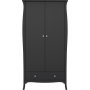 Barokk garderobe med 2 drer - Kaffe