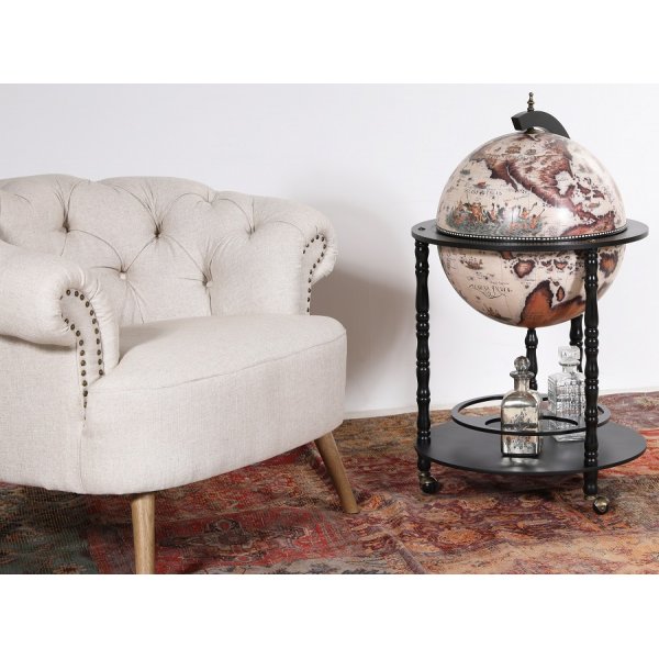 Da Vinci Barglobus modell 93 - Svart / Hvit