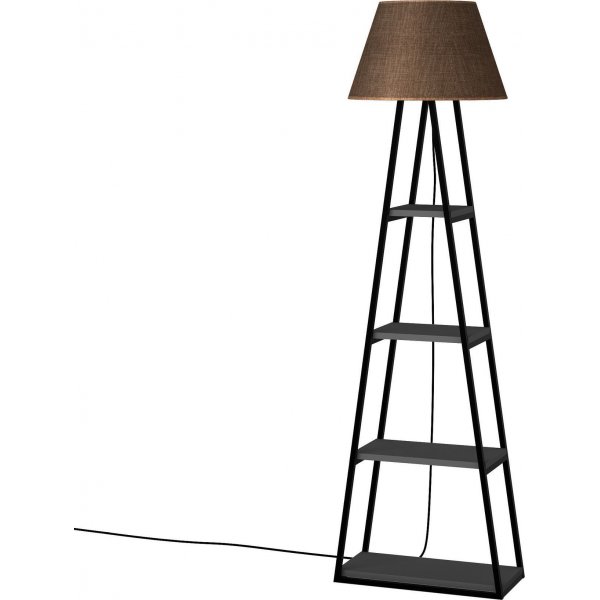 Pal gulvlampe - Antrasitt/brun