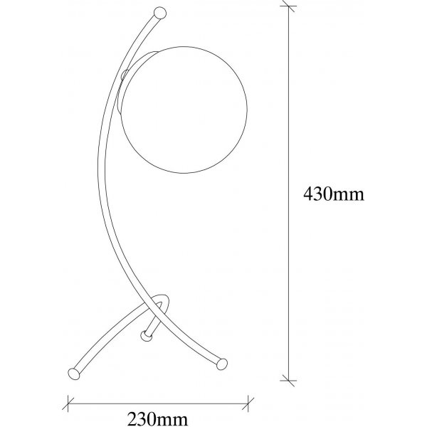 Yay bordlampe - Vintage/kobber Yay bordlampe - Vintage/kobber