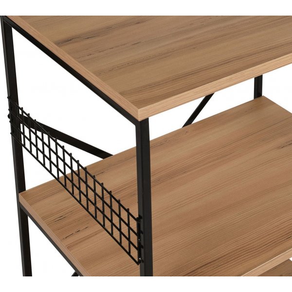 Anemon hylle - Svart/furu