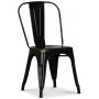 Platestol industry - Brstet svart/messing