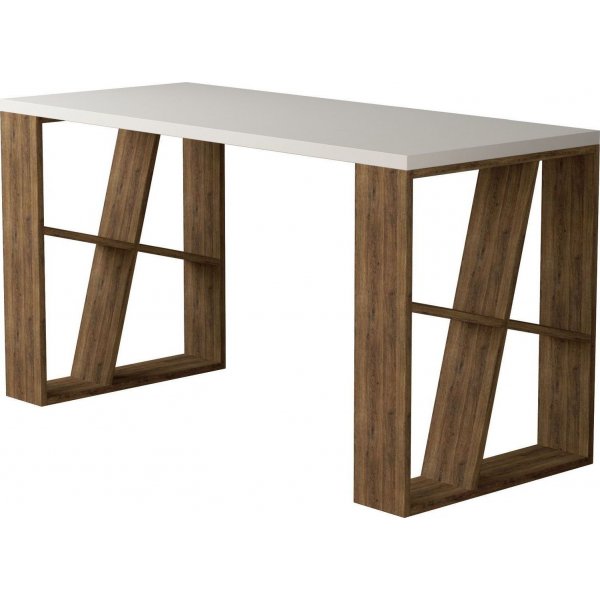 Honey skrivebord - Hvit/mørk eik Honey skrivebord - Hvit/mørk eik