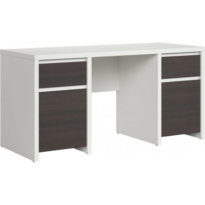 Caspian skrivebord 160 x 65 cm - Hvit/wenge