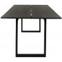 Manhattan spisebord 220 cm - Svartbeiset ask