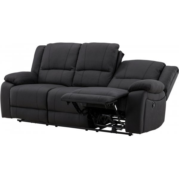 Singapore 3-seters hvilesofa - svart