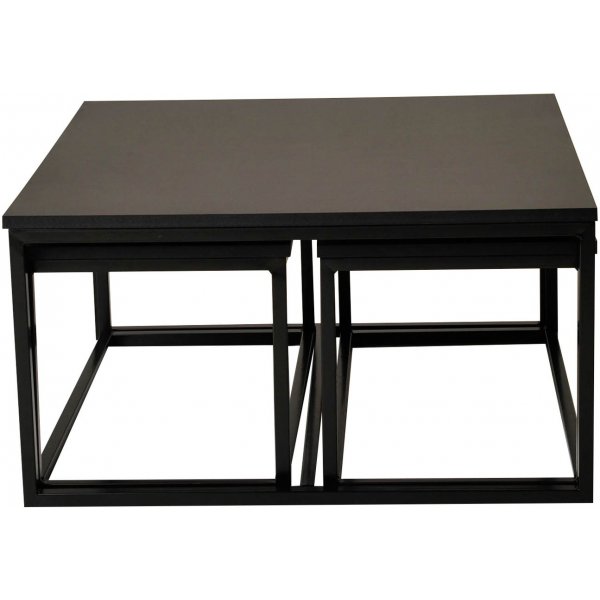 Raven salongbord 3-i-1 80x80 - Sort Raven salongbord 3-i-1 80x80 - Sort