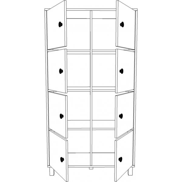 Marken skap - Barokk/antrasitt