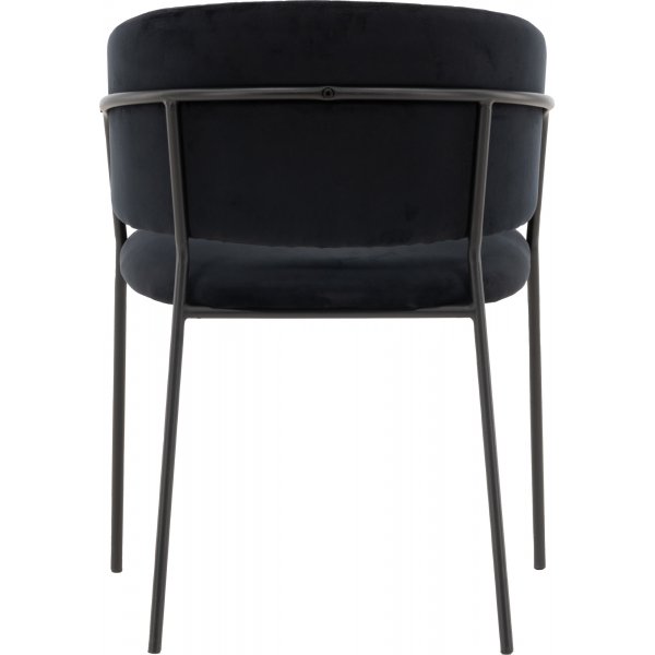 Selma spisestuestol - Sort flyel