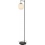 Gulvlampe Rille - Svart/opalhvit