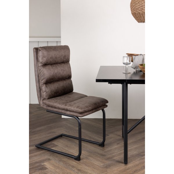 Zizo spisestuestol - Sort/brun Zizo spisestuestol - Sort/brun