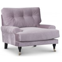 Adena lenestol - Pudderrosa fløyel velour Adena lenestol - Pudderrosa fløyel velour