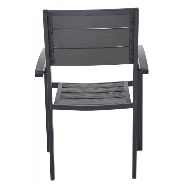 Spisegruppe med 4 stoler og spisebord 150 x 90 cm svart/grå - Las Vegas Spisegruppe med 4 stoler og spisebord 150 x 90 cm svart/grå - Las Vegas