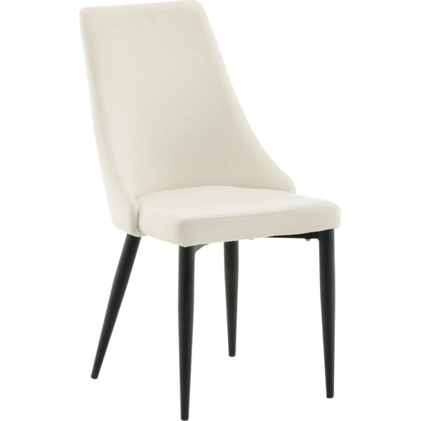 Laila spisestol - Beige kordflyel