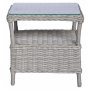 Kafesett med 2 stoler og bord 48 x 48 cm gr/rotting - Tor/Provence