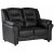 Vera 2-seters sofa i sort PU