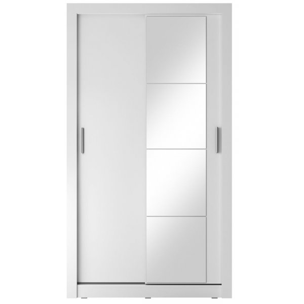 Mervyn garderobe 120 - Hvit + Møbelføtter Mervyn garderobe 120 - Hvit + Møbelføtter