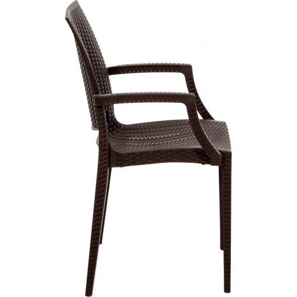 Meco uteservering gruppe med rammestoler - Brun Meco uteservering gruppe med rammestoler - Brun