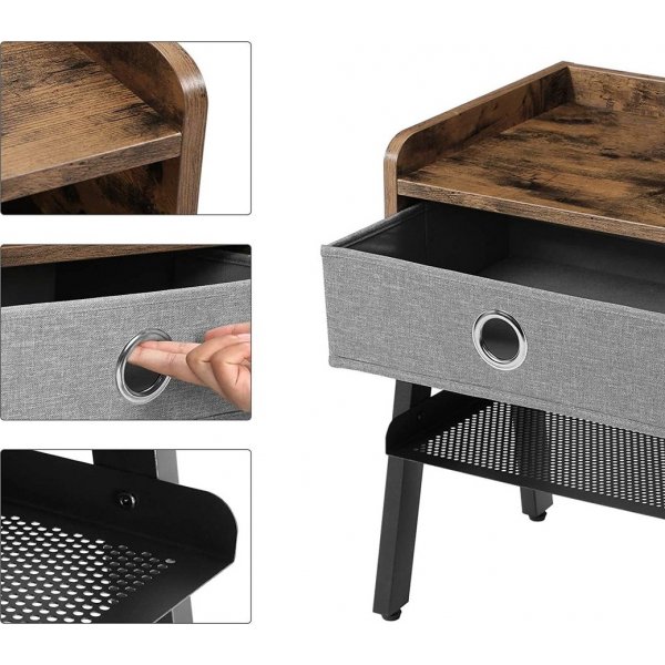 Rosalind nattbord 46 x 35 cm - Brun Rosalind nattbord 46 x 35 cm - Brun