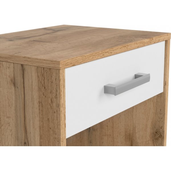 Matos nattbord - Eik/hvit Matos nattbord - Eik/hvit