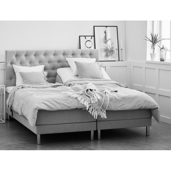 Nova justerbar seng (grå Rocco 570) - Valgfri bredde Nova justerbar seng (grå Rocco 570) - Valgfri bredde